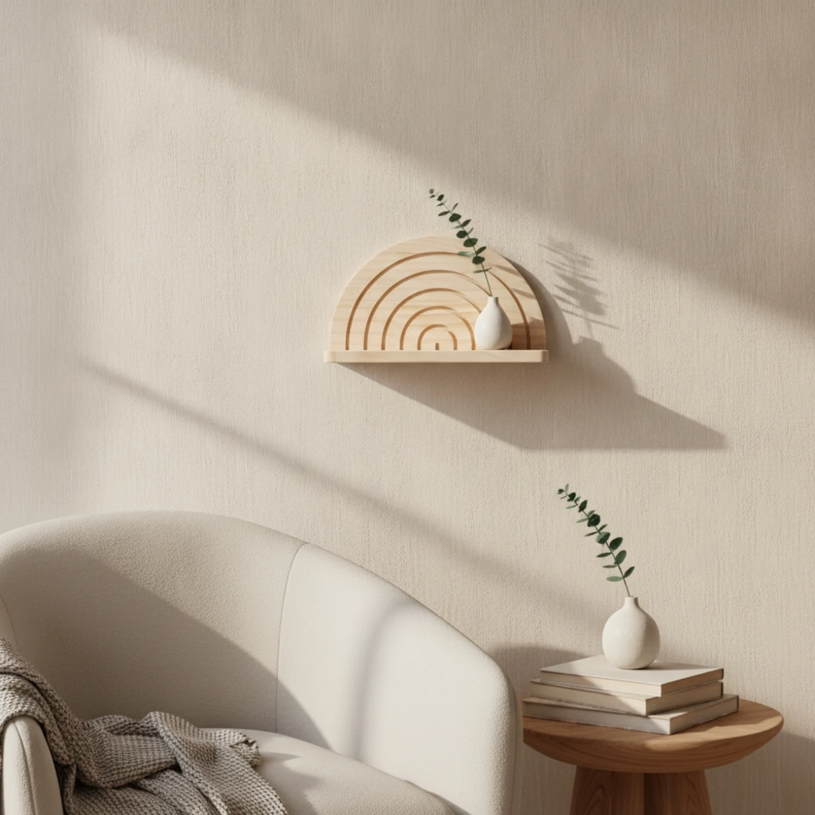 Escalera de Pared Arcoíris para Gatos – Diseño Nórdico y Rústico - imagen 2