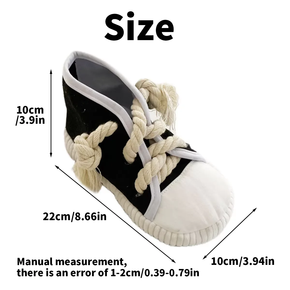 Juguete olfativo sonoro para perros zapatilla de cuerda: masticar - imagen 5