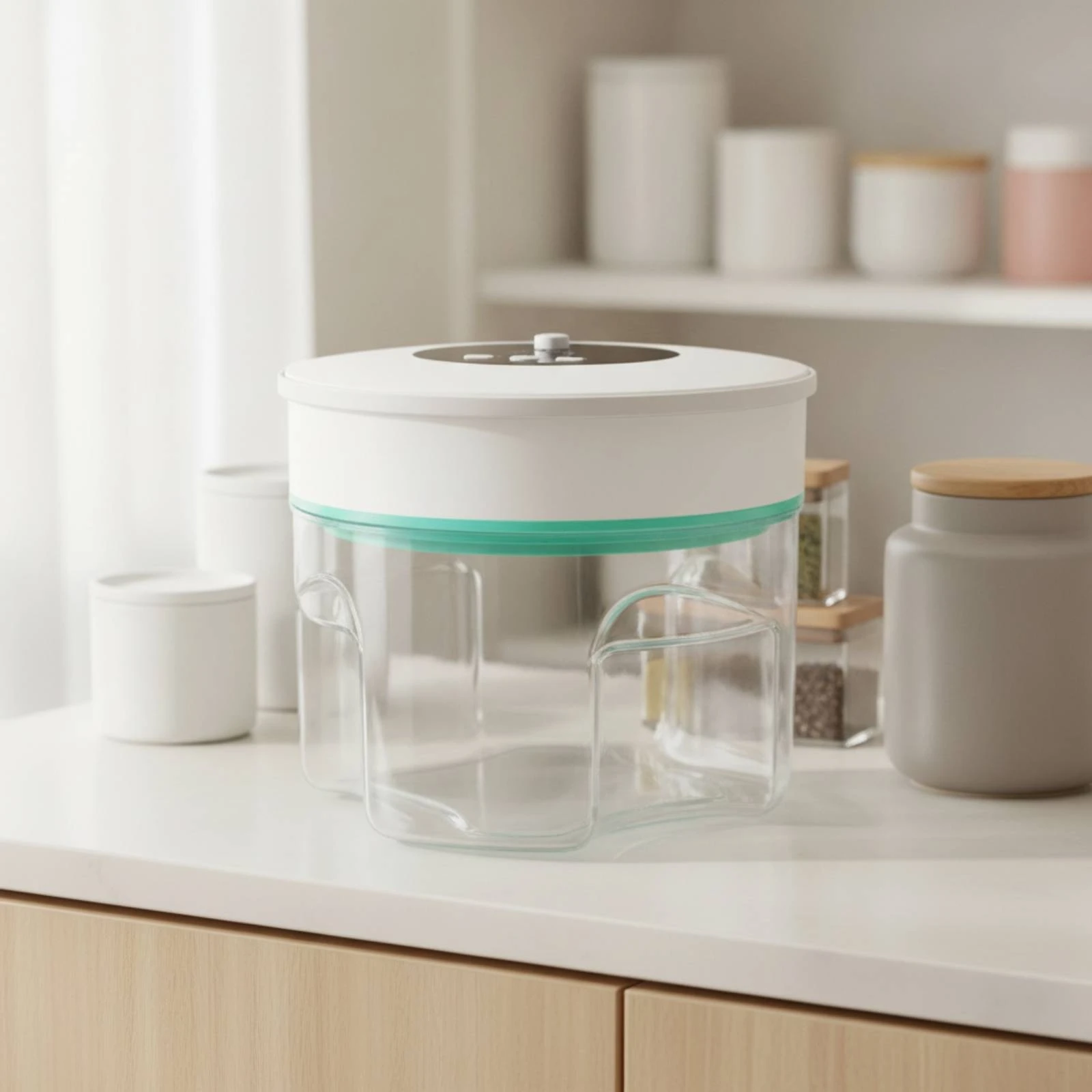 Recipiente Hermético con Bomba Eléctrica para Alimento de Gato y Perro