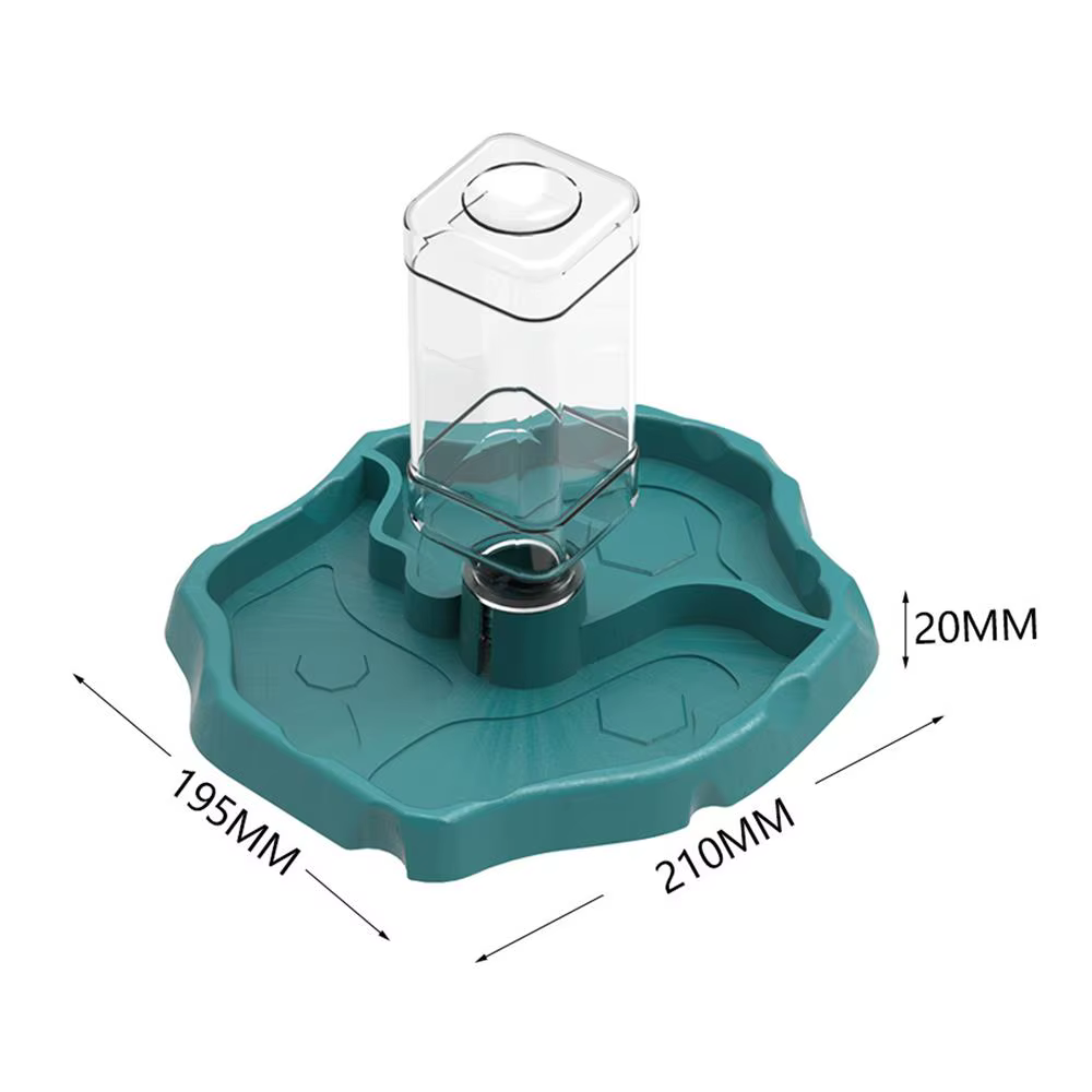 Dispensador automático de agua y alimento para tortugas de terrario - imagen 2