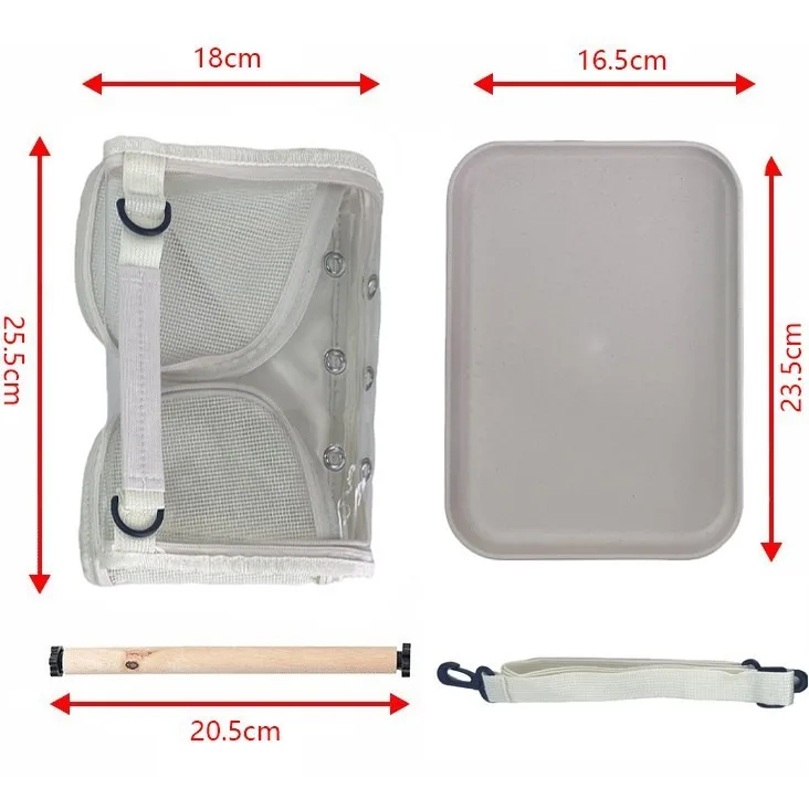 Bolsa de viaje portátil transpirable para pájaros y hámsteres - imagen 3