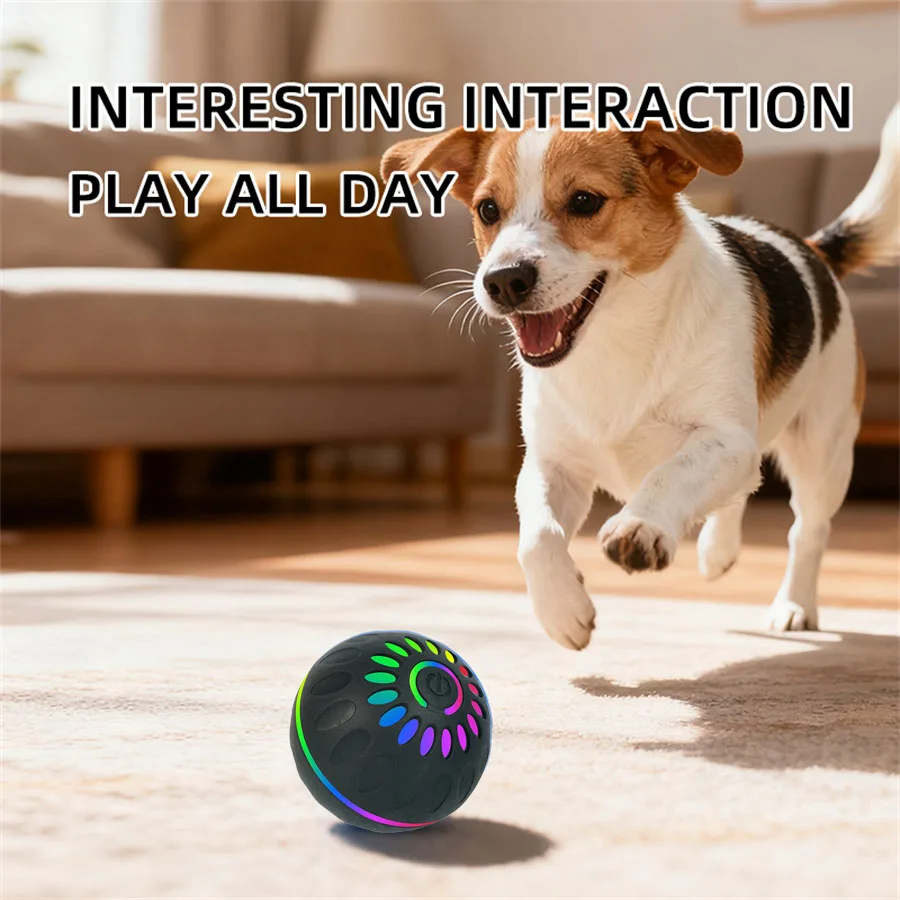 Pelota con movimiento automático USB para perros - imagen 2