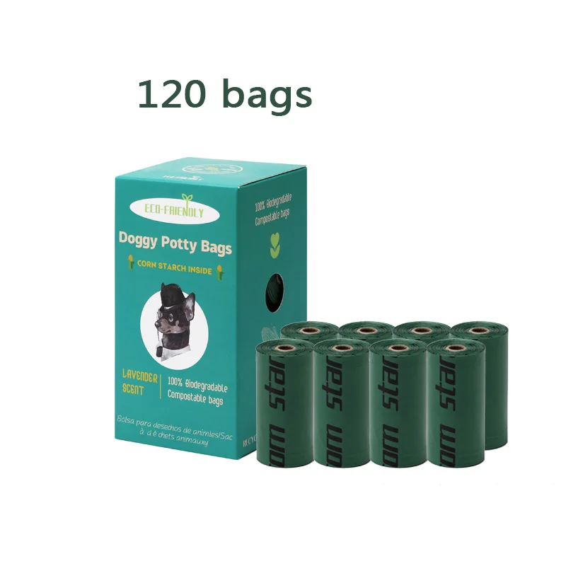 Bolsas recoge cacas biodegradables con dispensador para perros