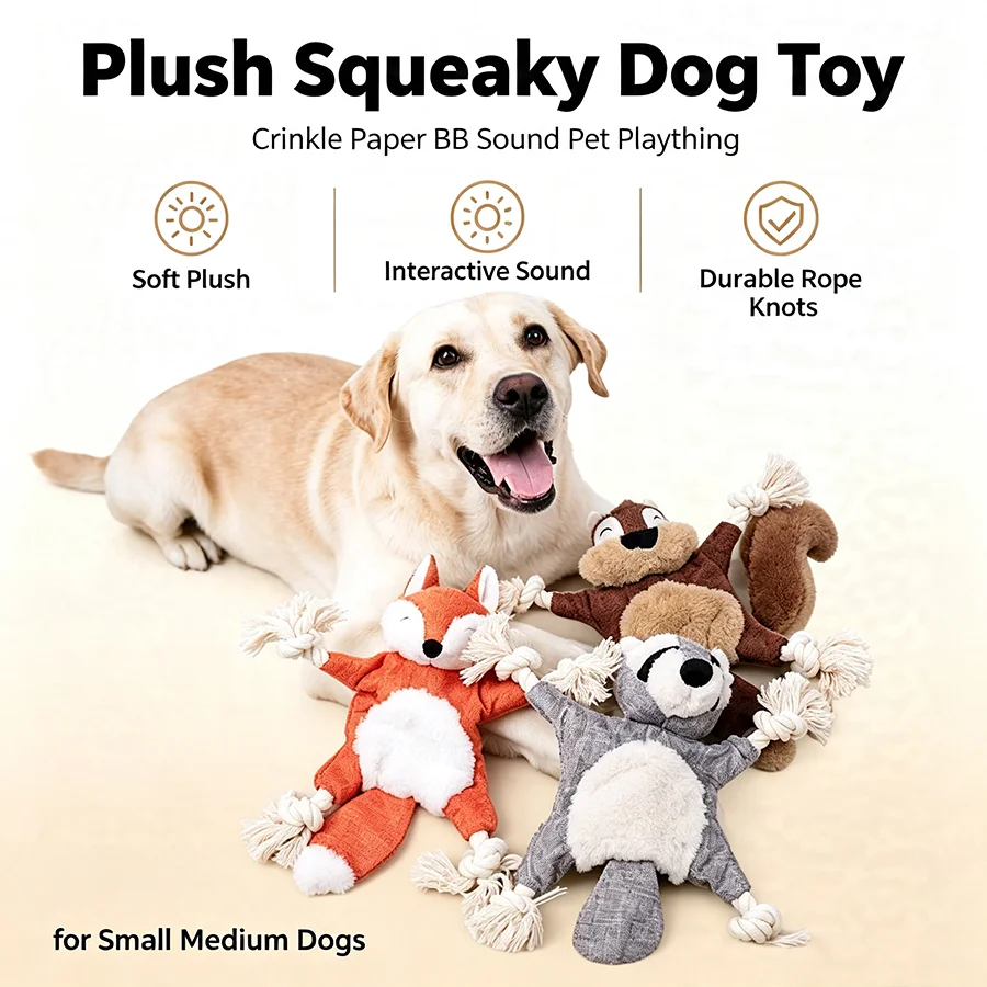 Juguete dental chirriante para perros pequeños y medianos - imagen 4