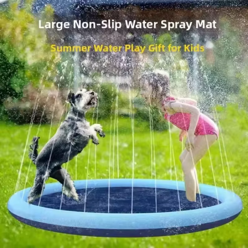 Alfombra rociador inflable para perros – Piscina de juegos