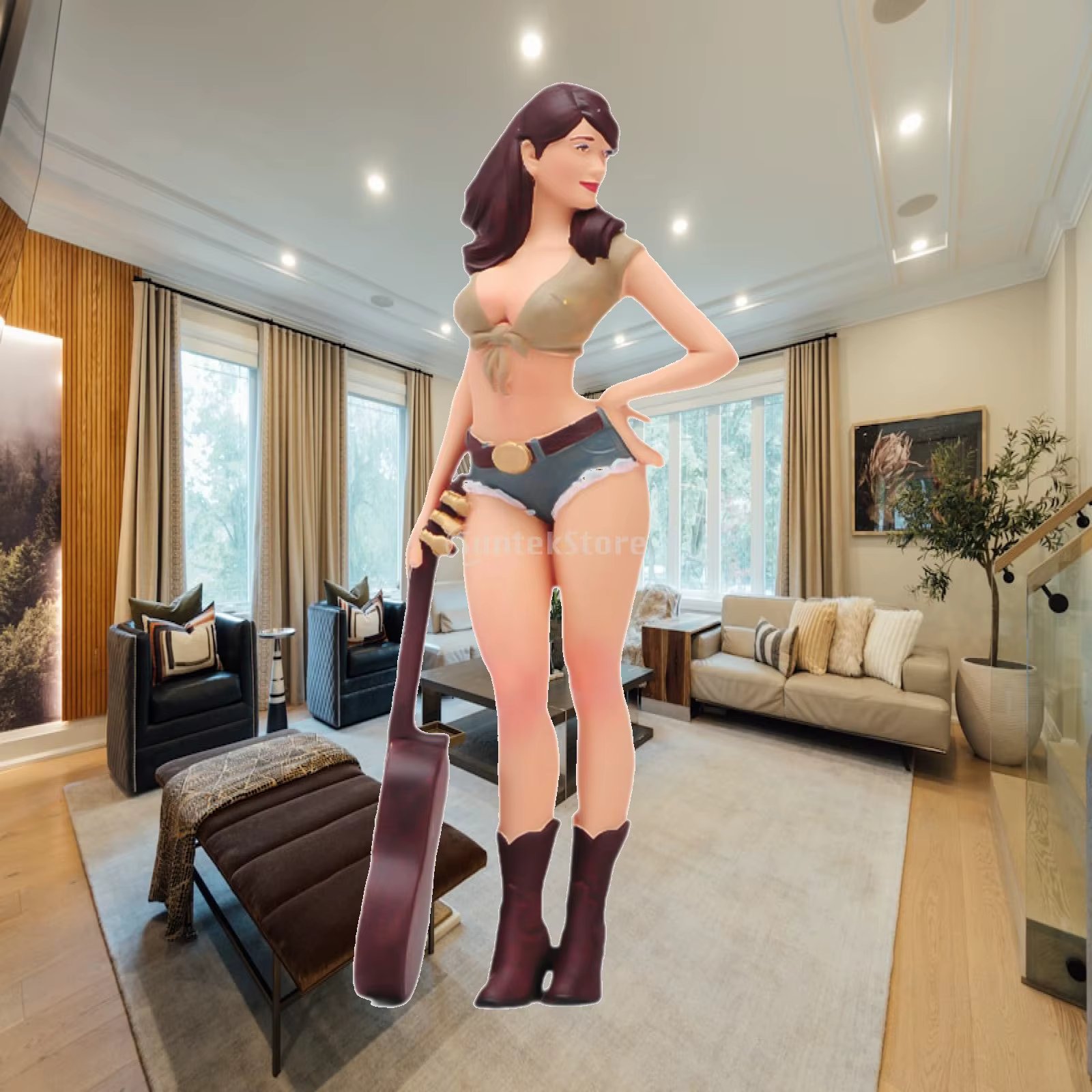 Figura de Niña en Miniatura de Resina para Dioramas y Micropaisajes - imagen 5