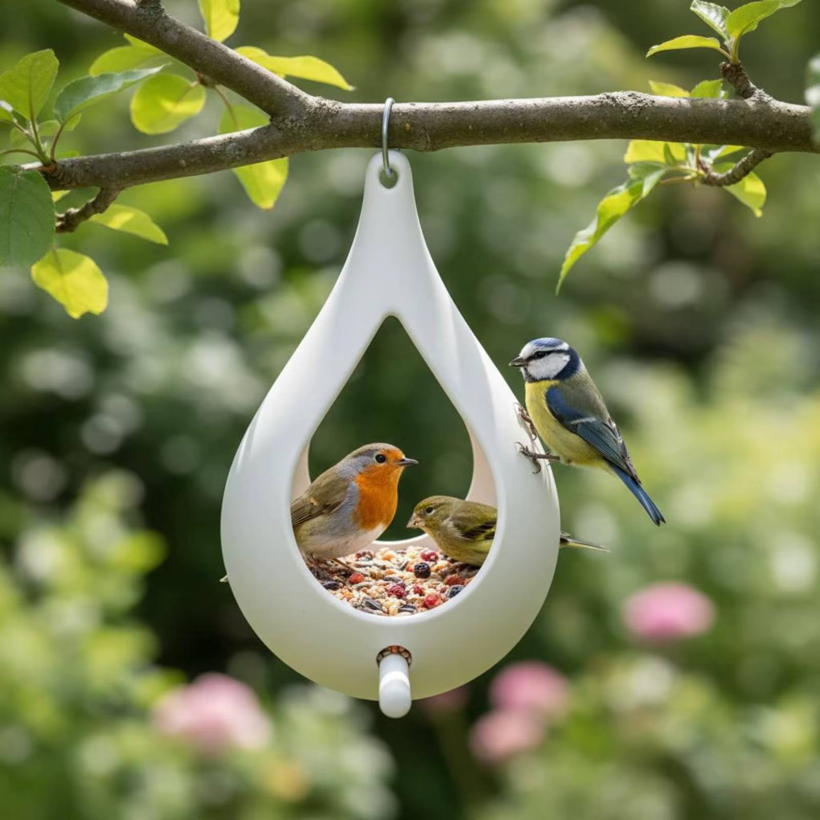 Comedero Colgante para Pájaros de Jardín – Resistente al Exterior