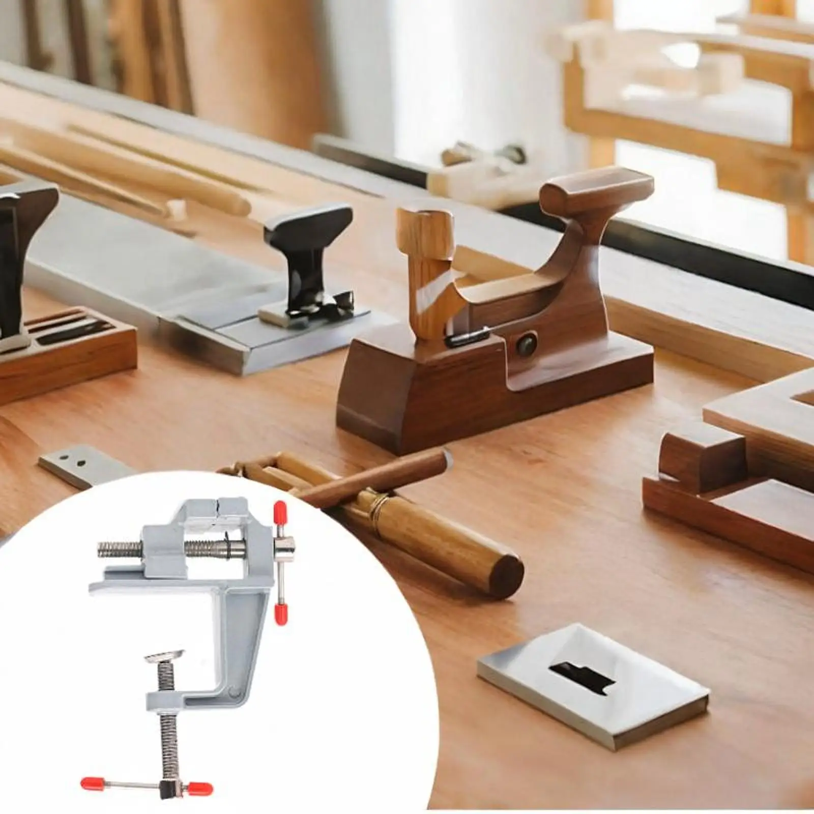 Mini Tornillo de Banco Portátil con Abrazadera – Sujeción Fuerte para Manualidades