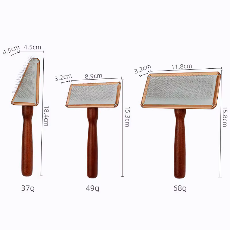 Peine de madera maciza para gatos y perros – cepillo anti-nudos - imagen 4