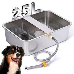 Bebedero automático para ganado 25L inox con bola flotante
