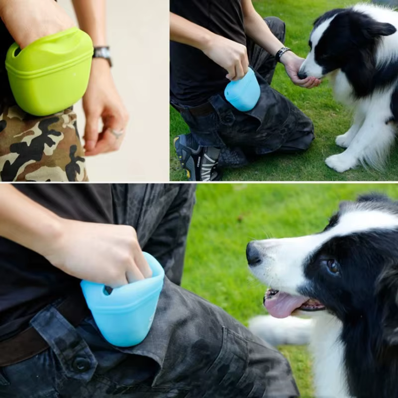 Riñonera de silicona porta premios para perros - imagen 4