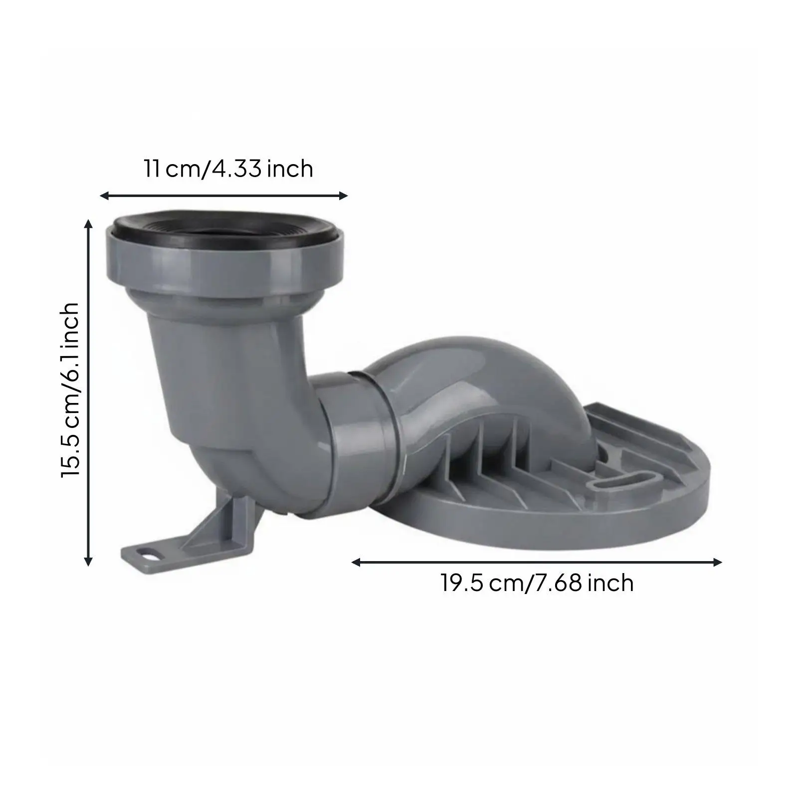 Desagüe Ajustable para Inodoro – Conector PVC Modular - imagen 5