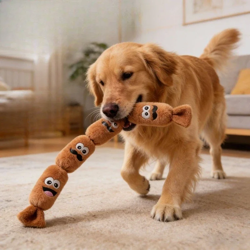 Juguete de peluche con sonido para perros, resistente a mordidas - imagen 4