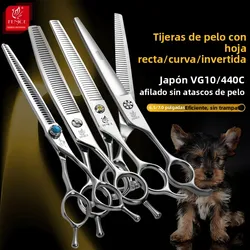 Tijeras profesionales peluquería canina Fenice para perros entresacar