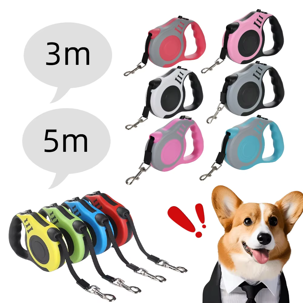 Correa retráctil ajustable para perros y gatos - imagen 4