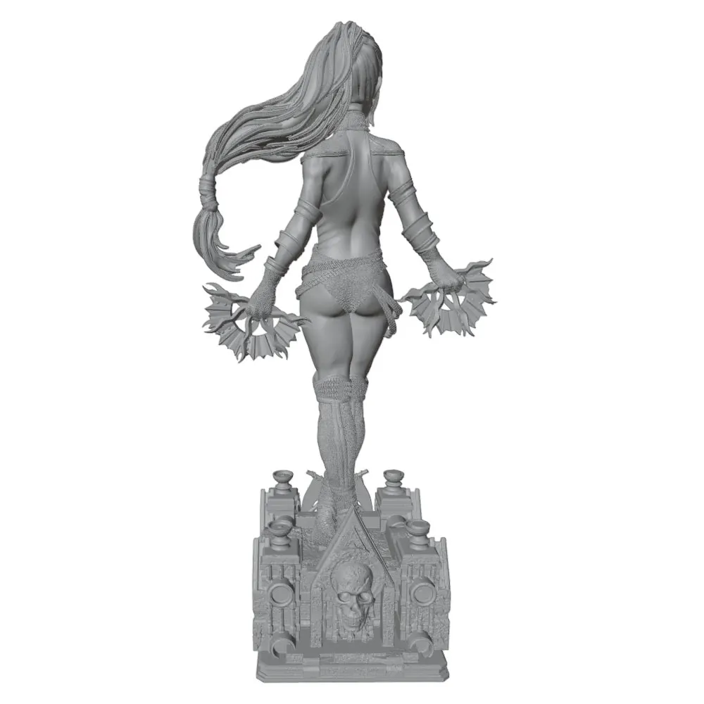 Kit modelo de resina miniatura gris impreso en 3D, DIY sin pintar