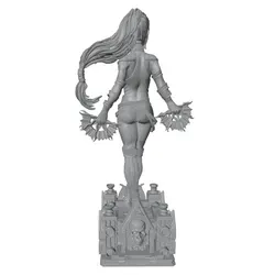 Kit modelo de resina miniatura gris impreso en 3D, DIY sin pintar