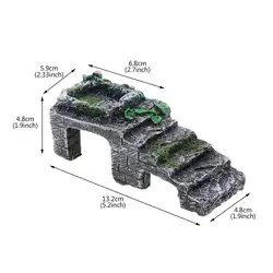 Plataforma de descanso para tortugas: cueva y decoración de acuario
