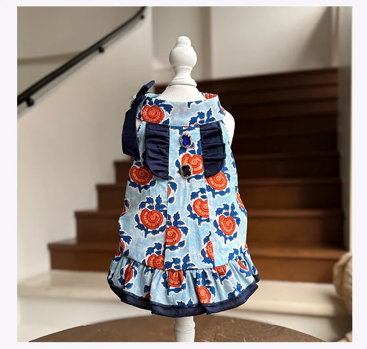 Disfraz de princesa floral para perros pequeños tipo vestido - imagen 2