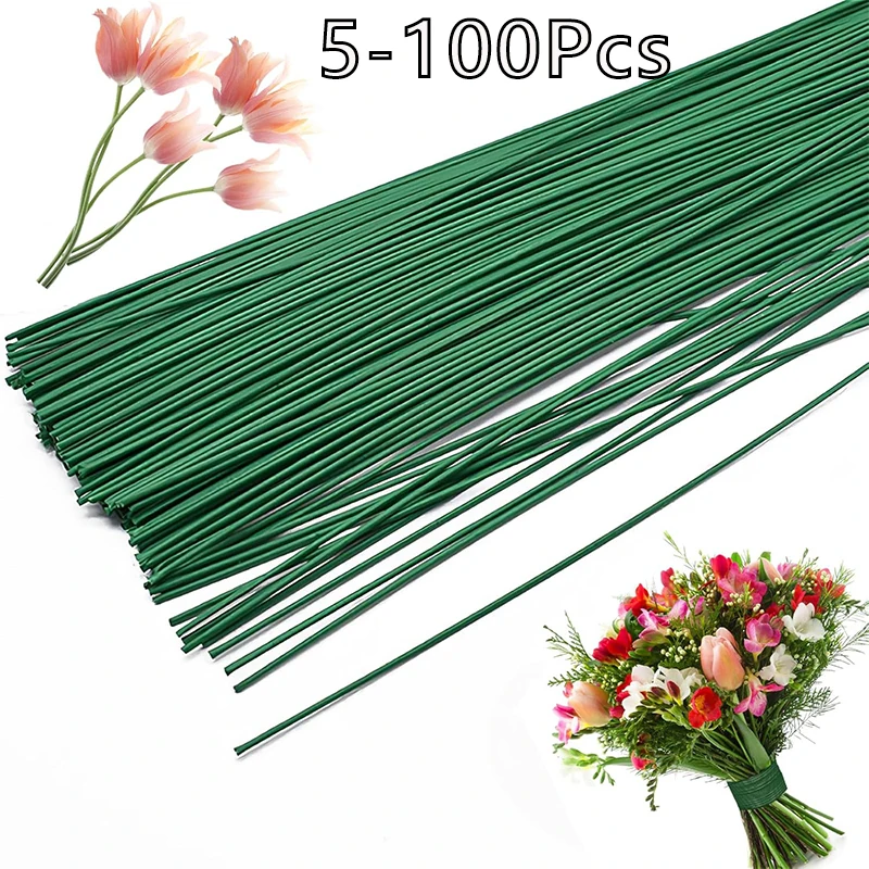 Tallos florales verdes en diferentes longitudes