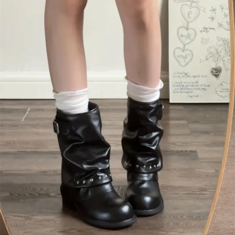 Botas de invierno para perro vintage con hebilla estilo western