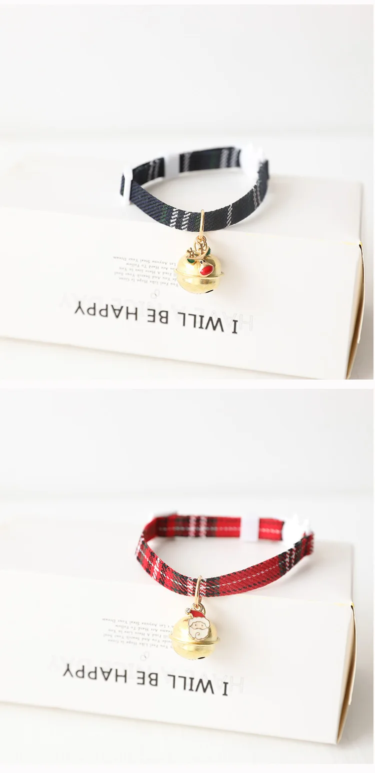 Detalle del collar con cascabel para mascotas
