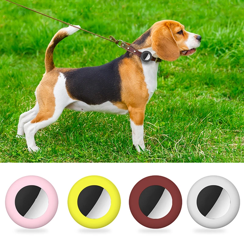 Funda de silicona para Airtag en collar de perro