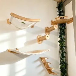 Torre de escalada y rascador para gatos madera con plataforma