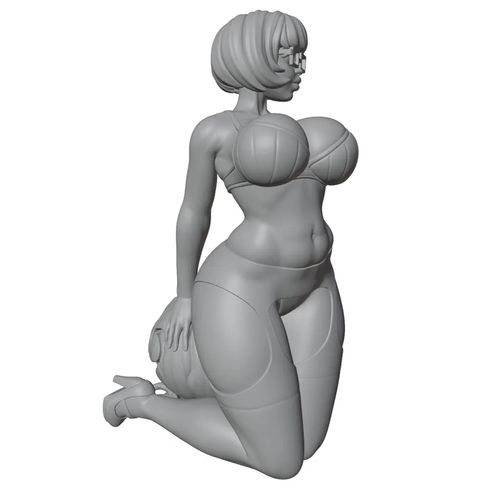 Figura de resina en miniatura sin pintar, estatua decorativa - imagen 4