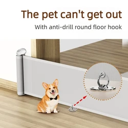 Barrera retráctil seguridad para gatos y perros – Puerta interior con cerradura