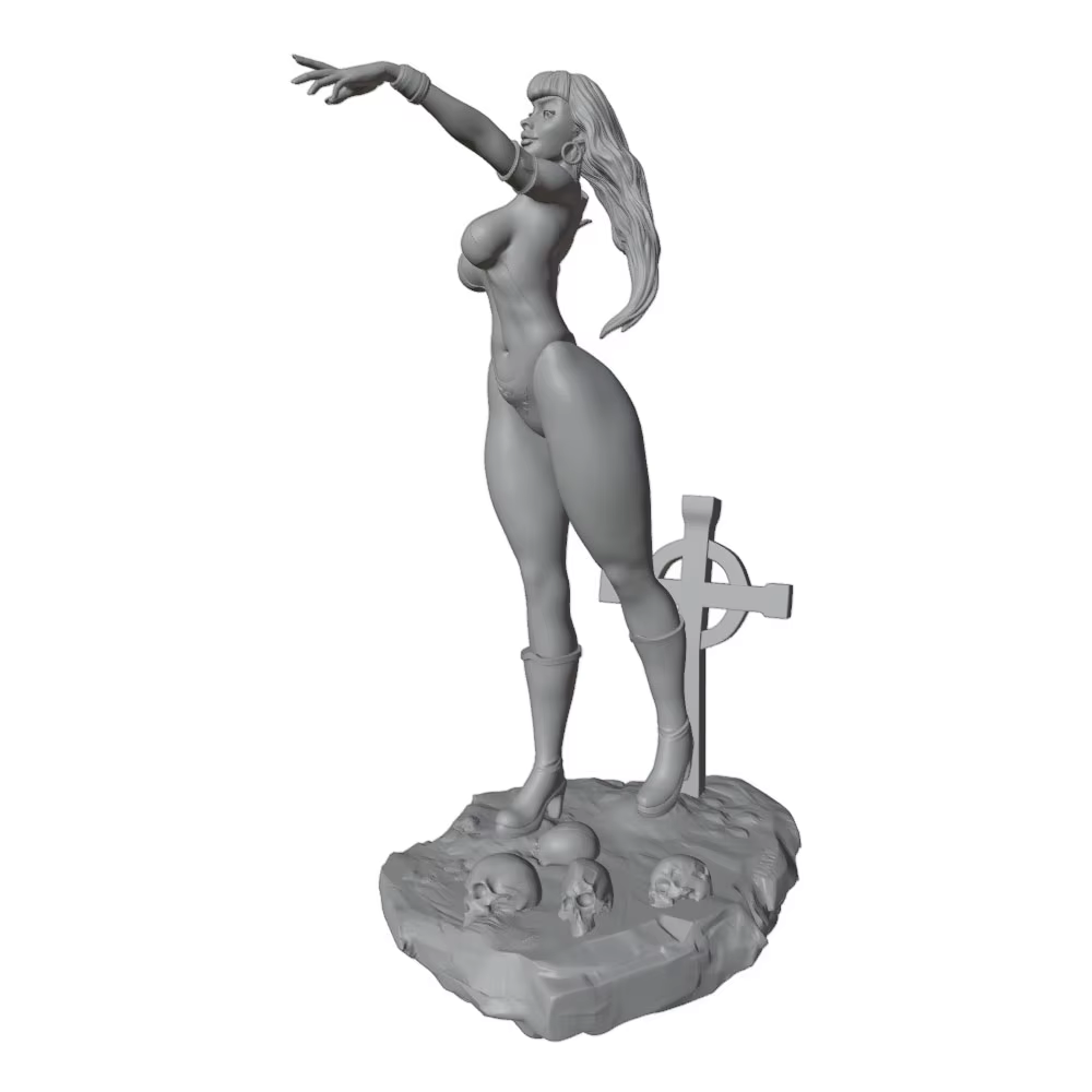 Kit de figura decorativa en resina 3D para montar, gris para gatos y perros - imagen 5