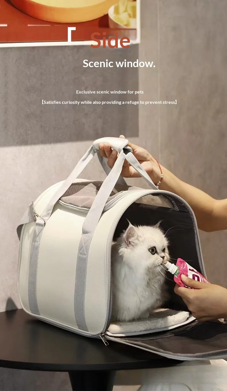 Mochila transpirable para mascotas en paseo