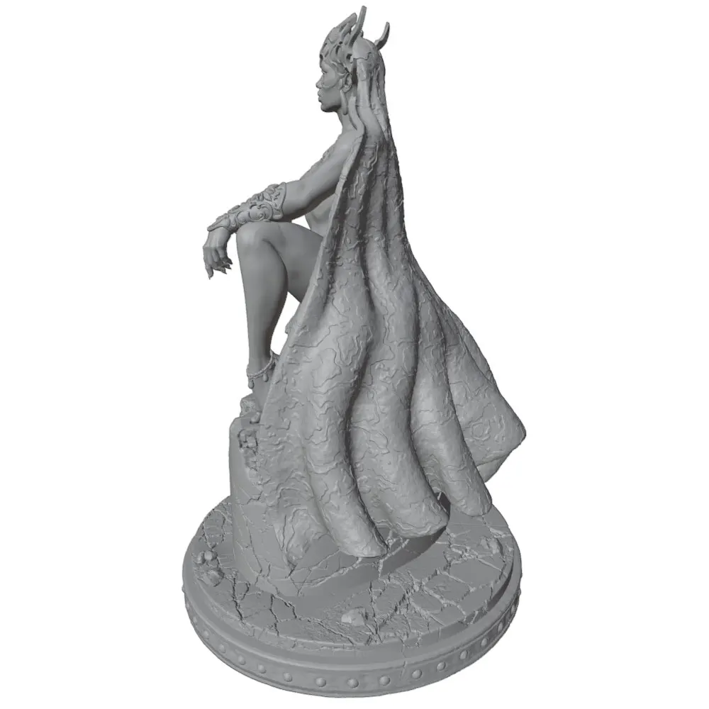 Figura de mujer en resina para modelismo, kit 3D sin pintar ni montar - imagen 4