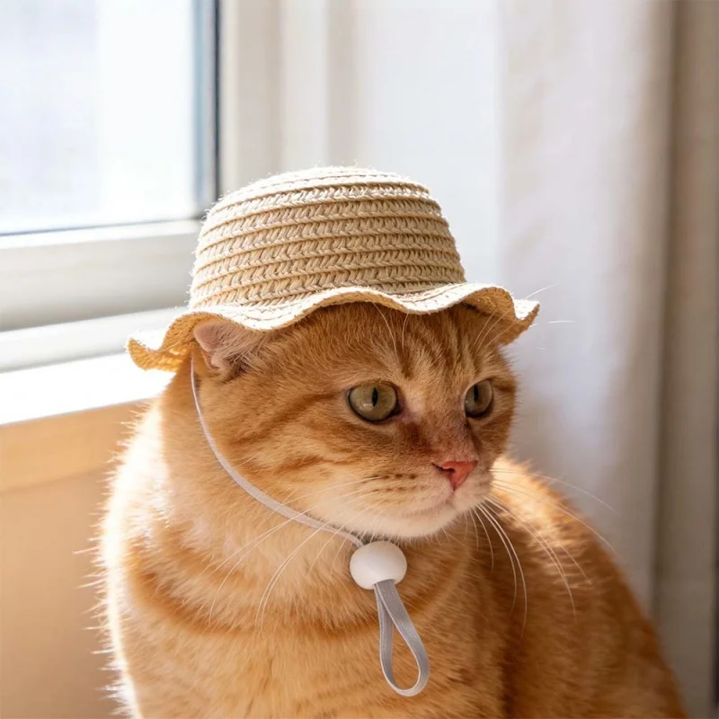 Gorra ajustable de verano con protección solar para gatos y perros - imagen 2