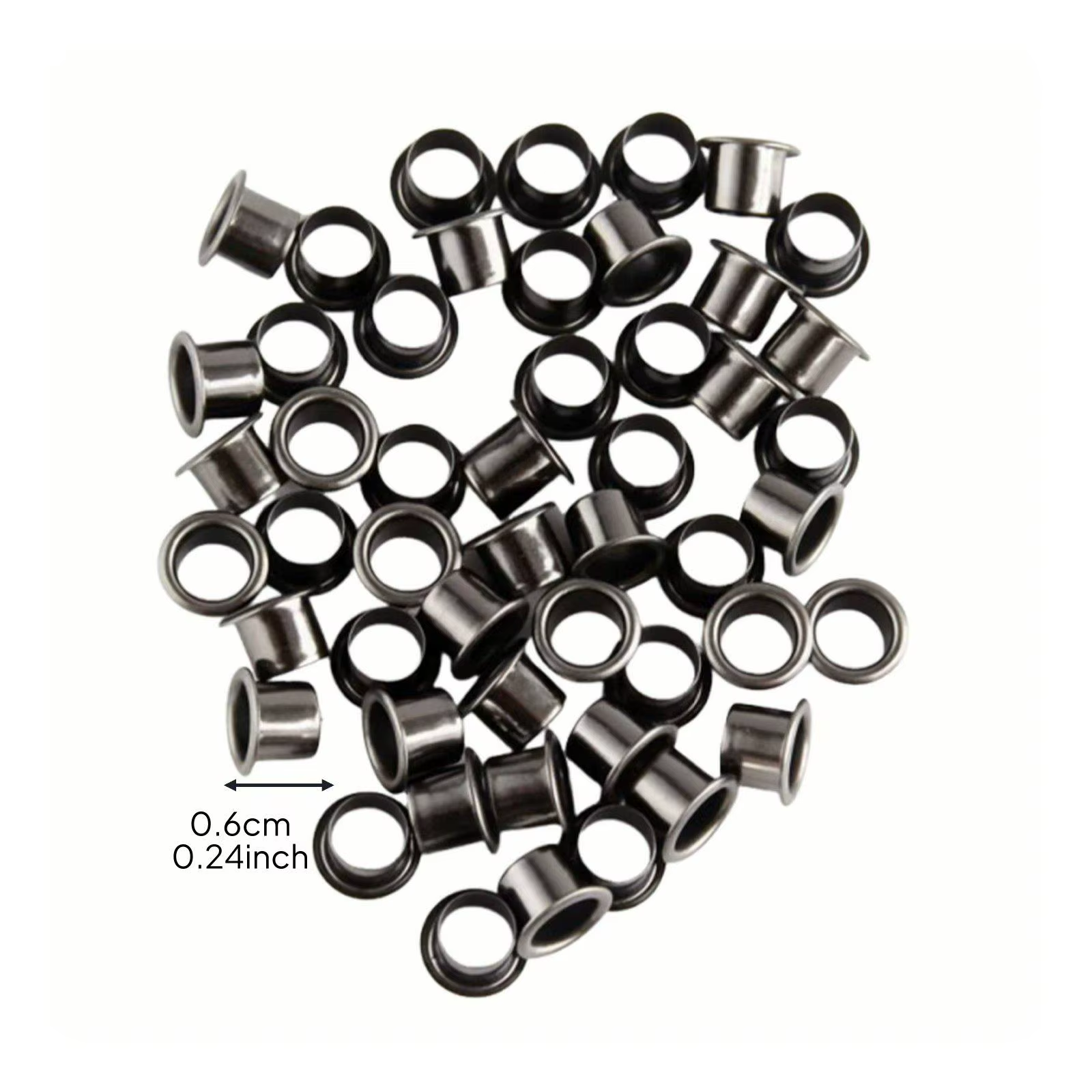 Kit Ojales Sintéticos para Manualidades – 50 Piezas con Remaches Huecos - imagen 3