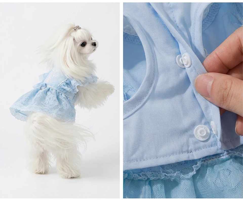 Guía de tallas del vestido para perros
