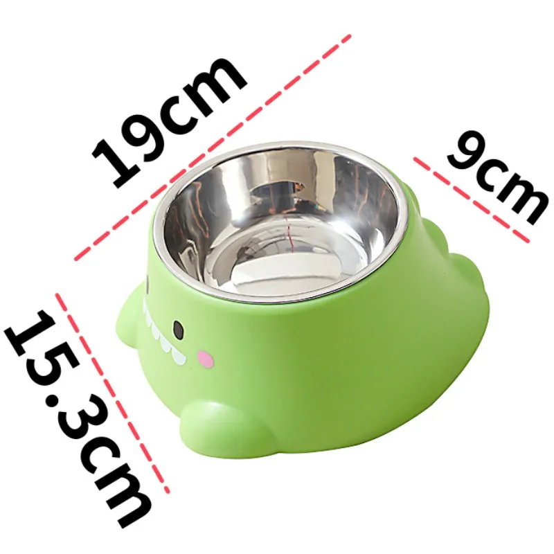 Tazón de acero inoxidable con protector de cuello visto desde arriba