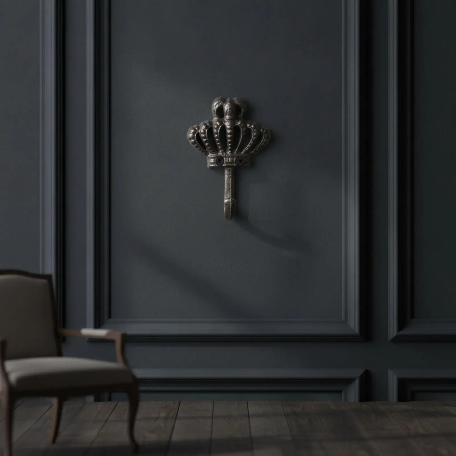 Gancho Decorativo Estilo Corona para Perros y Gatos – Soporte Pared hierro fundido