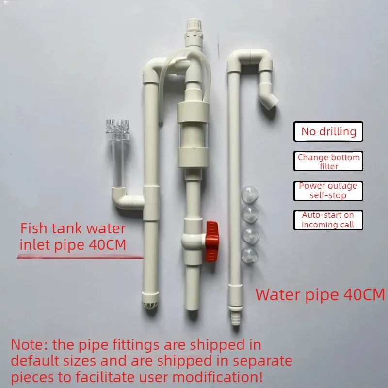 Filtro sifón para acuarios – Limpieza fondo pecera sin perforaciones - imagen 4