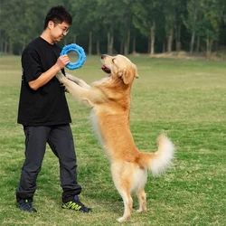 Juguete anillo flotante TPR resistente a mordidas para perros