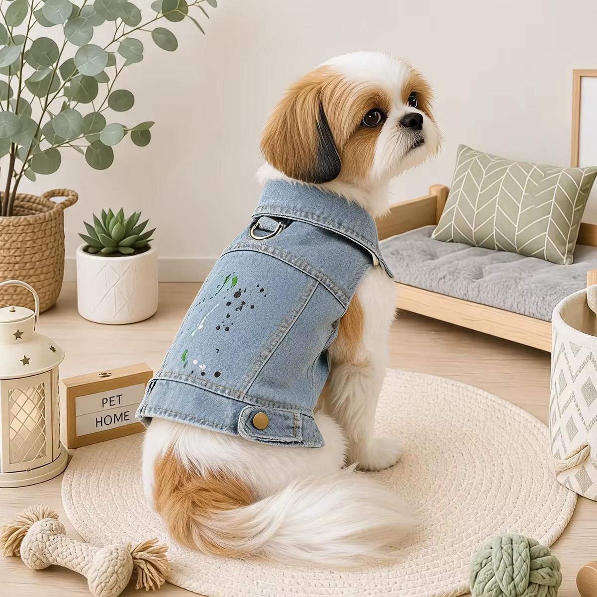 Chaleco Vaquero con Asa para Perros y Gatos Pequeños - imagen 2