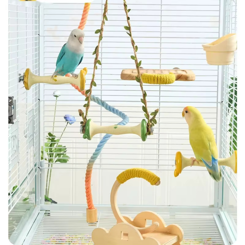 Columpio Cerámica para Aves – Percha y Juguete para Jaulas - imagen 3