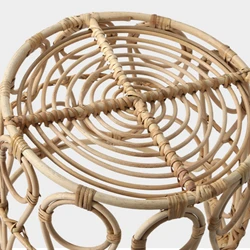 Cama rattan boho para gatos y perros pequeños – Cesto ventilado con asas