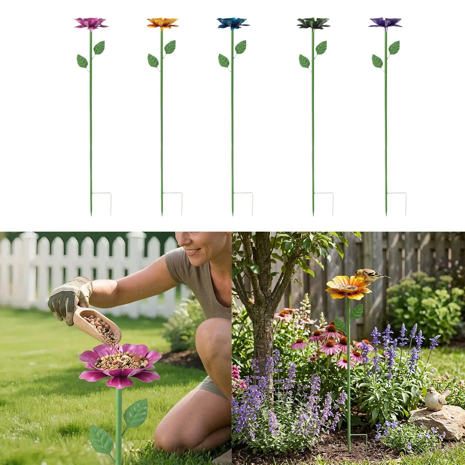 Comedero para pájaros con estaca de jardín – Exterior - imagen 4