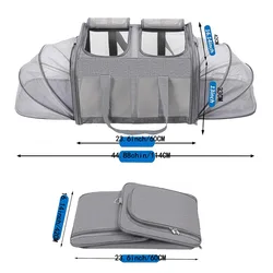 Bolsa de viaje para gatos expandible, transpirable y portátil