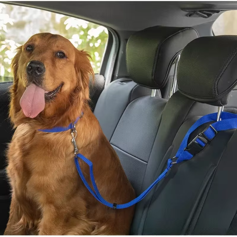 Cinturón de seguridad de coche para perros y gatos – Ajustable - imagen 2