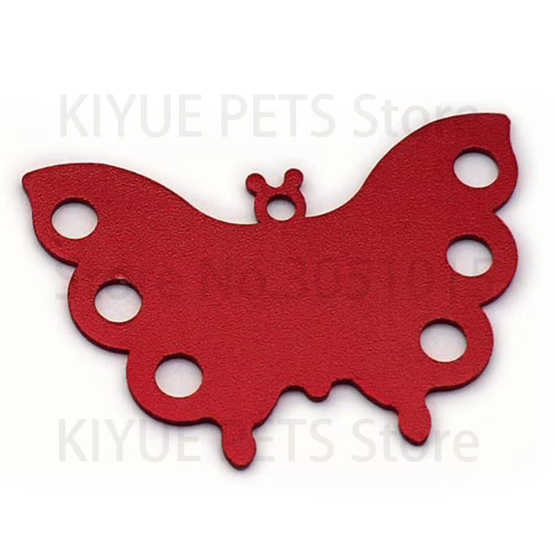Etiqueta identificativa mariposa colorida para perro y gato - imagen 2