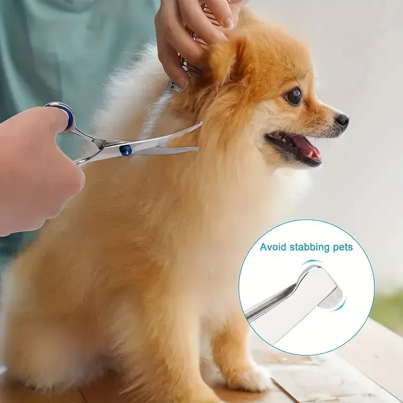 Tijeras de peluquería para perros y gatos de acero inoxidable