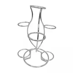 Soporte metálico decorativo para bolas de cristal y centros de mesa