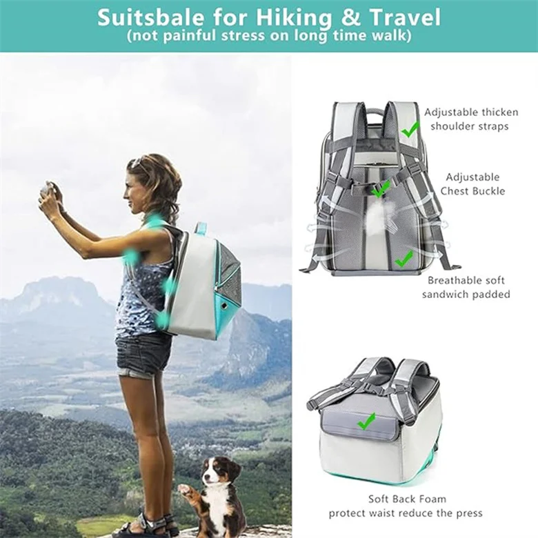 Correas acolchadas y parte trasera transpirable de la mochila